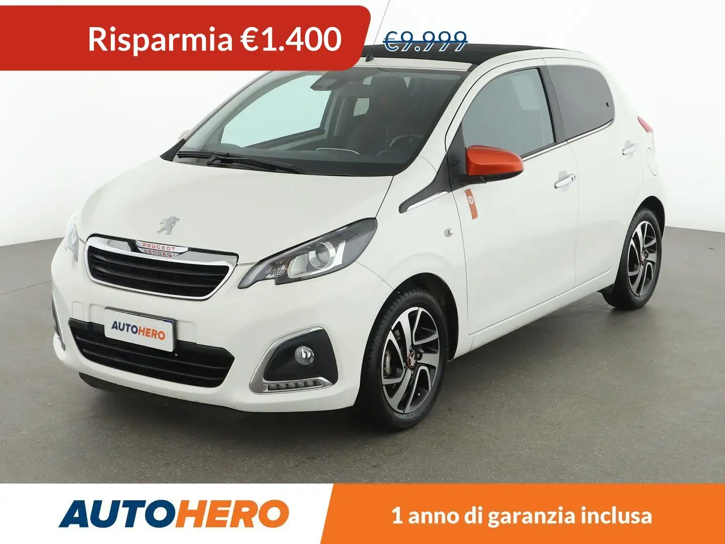 Peugeot 108 1.0 VTi Roland Garros TOP 68 CV Bianco - 1