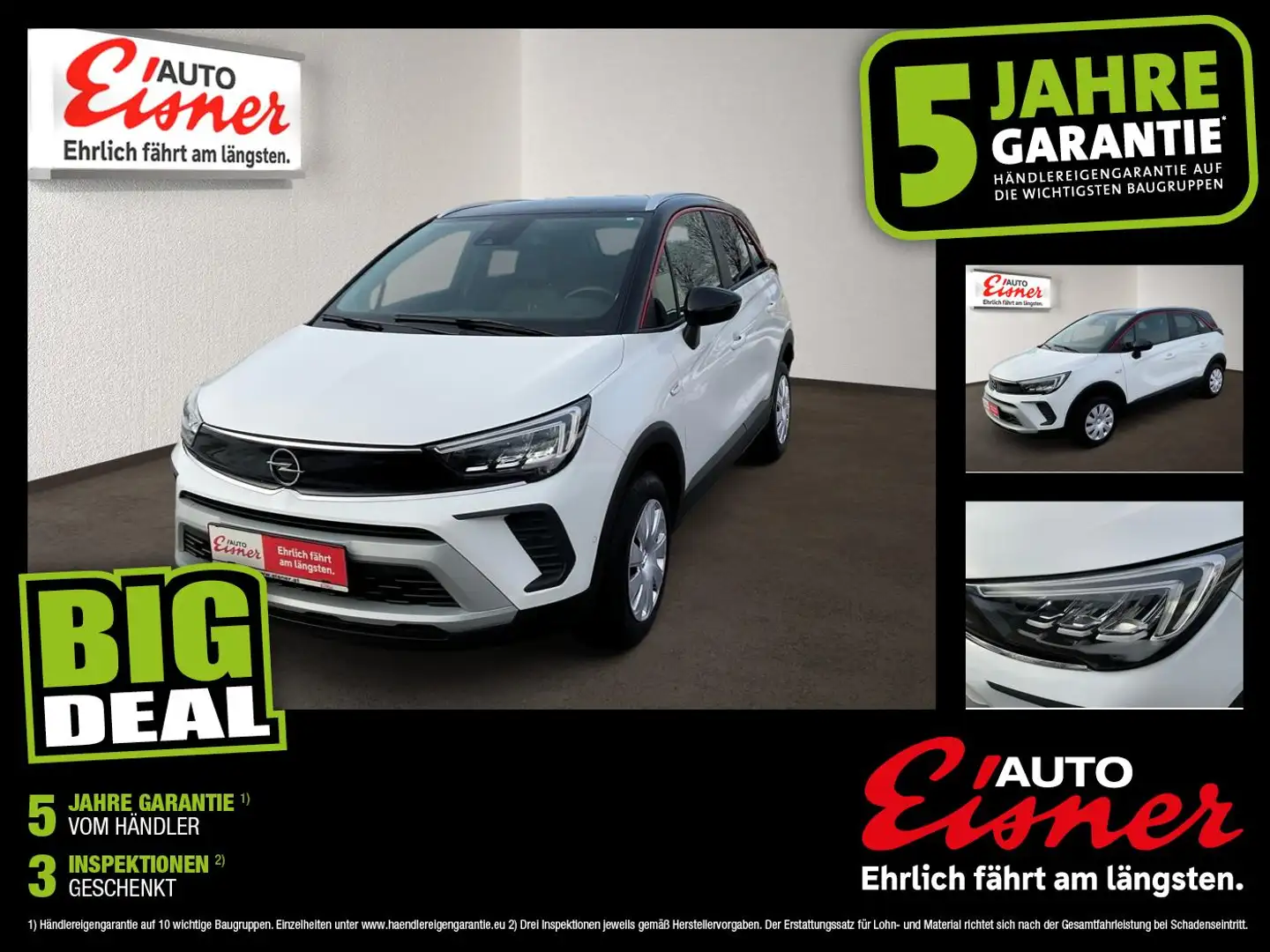 Opel Crossland GS LINE  1.2 Weiß - 1