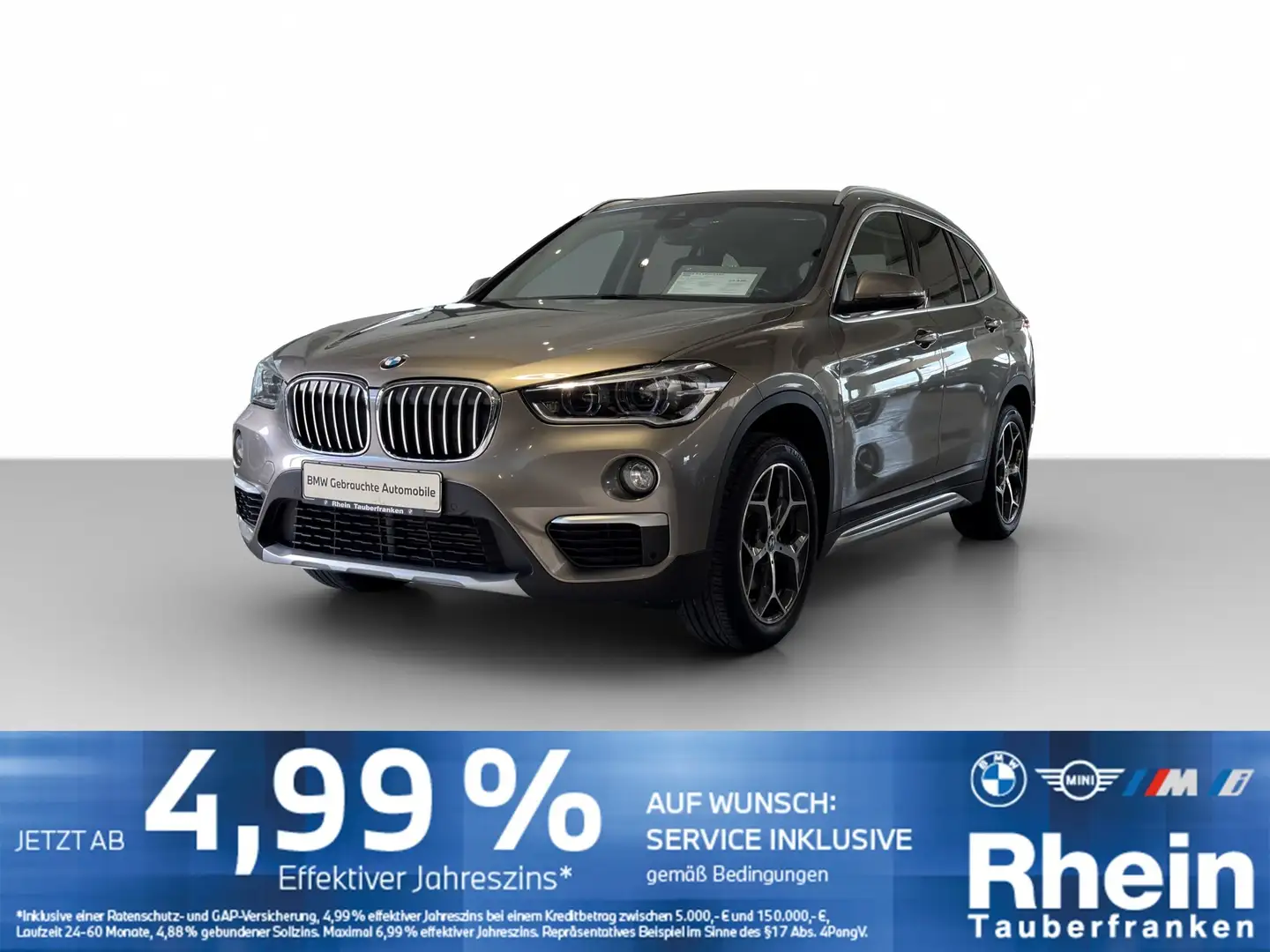 BMW X1 sDrive18d xLine LED*Navi*Leder*AHK*Kamera Silber - 1