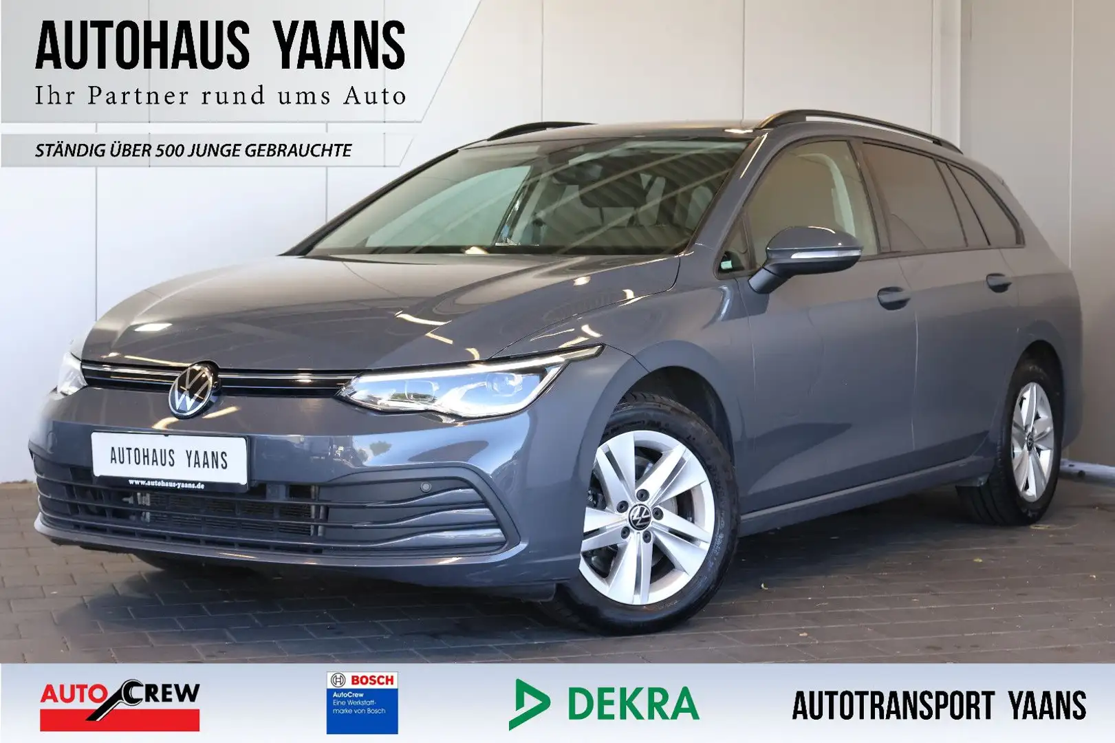 Volkswagen Golf VIII 2.0 TDI Life AID+ACC+KAM+LED+MEM+AHK Grau - 1