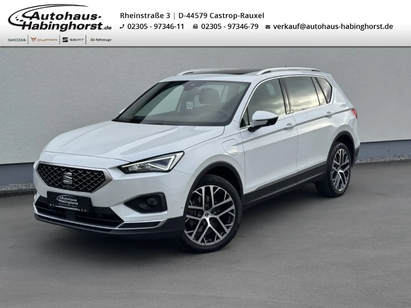 SEAT Tarraco 1.4 e-Hybrid DSG Xperience 360 DCC AHK Pano ParkAs Alb - 1