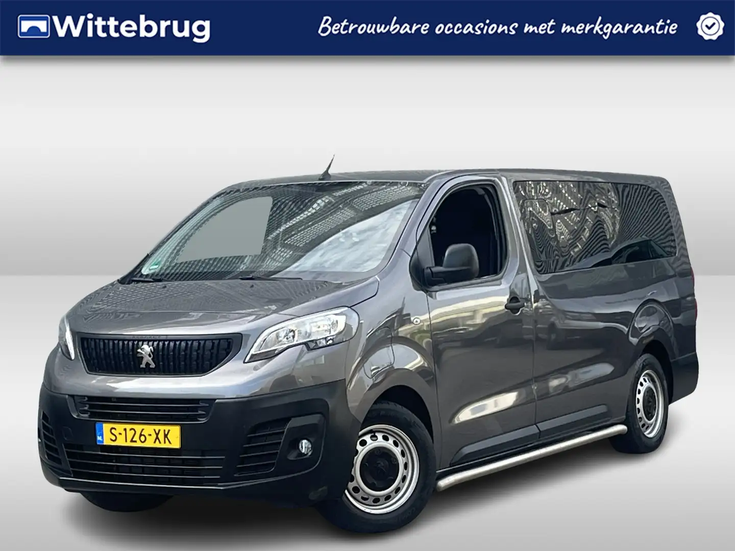 Peugeot e-Traveller 75 kWh Long E-Expert 9 persoons bus !! € 32995 EX Grau - 1
