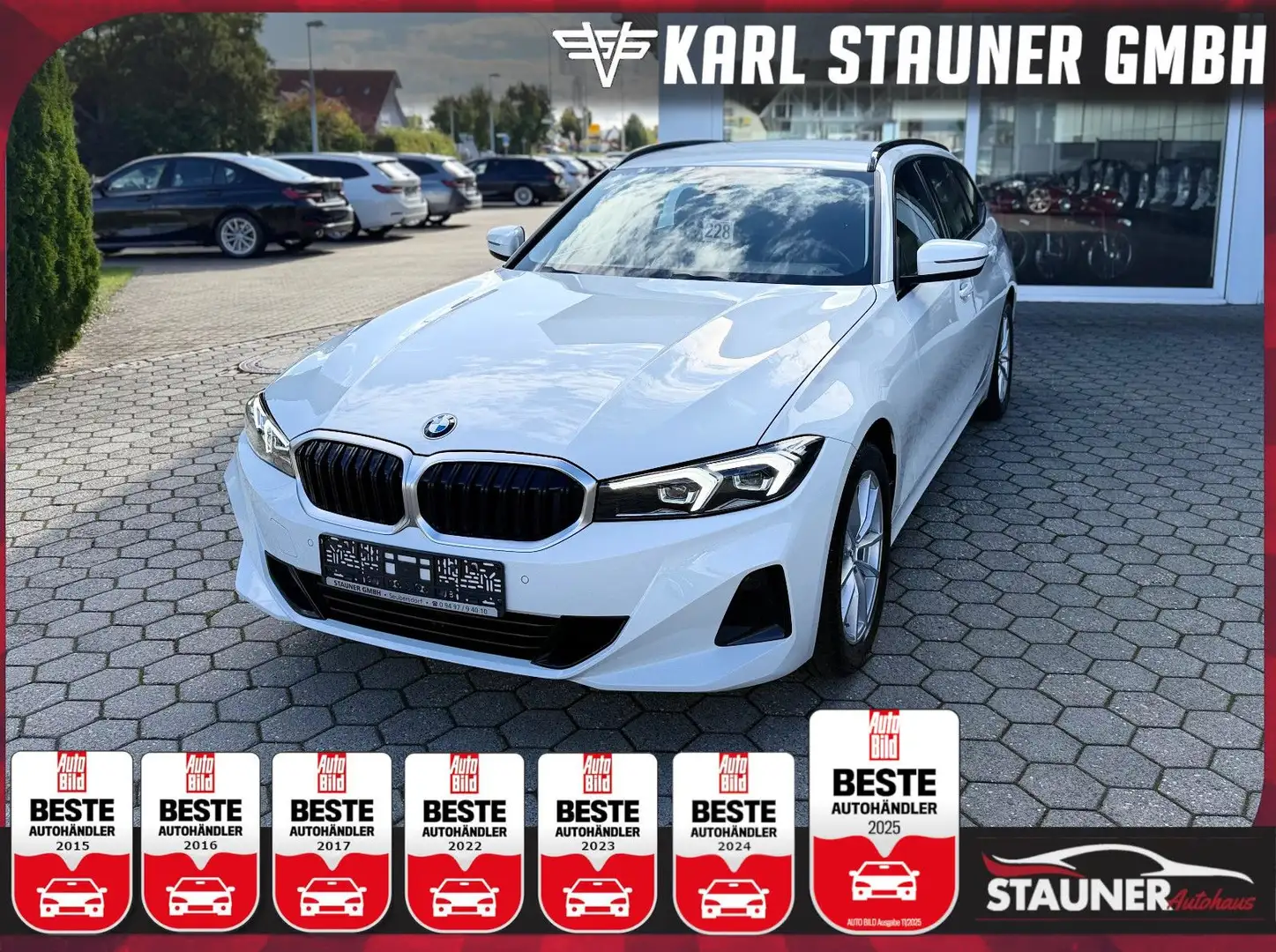 BMW 318 i Touring PDC SITZHZ LED DAB CARPLAY Weiß - 1