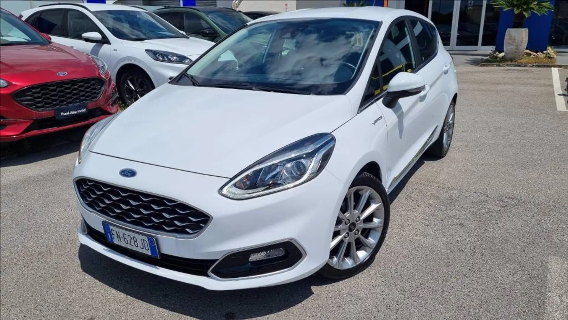 Ford Fiesta 5p 1.5 tdci Vignale 85cv Weiß - 1