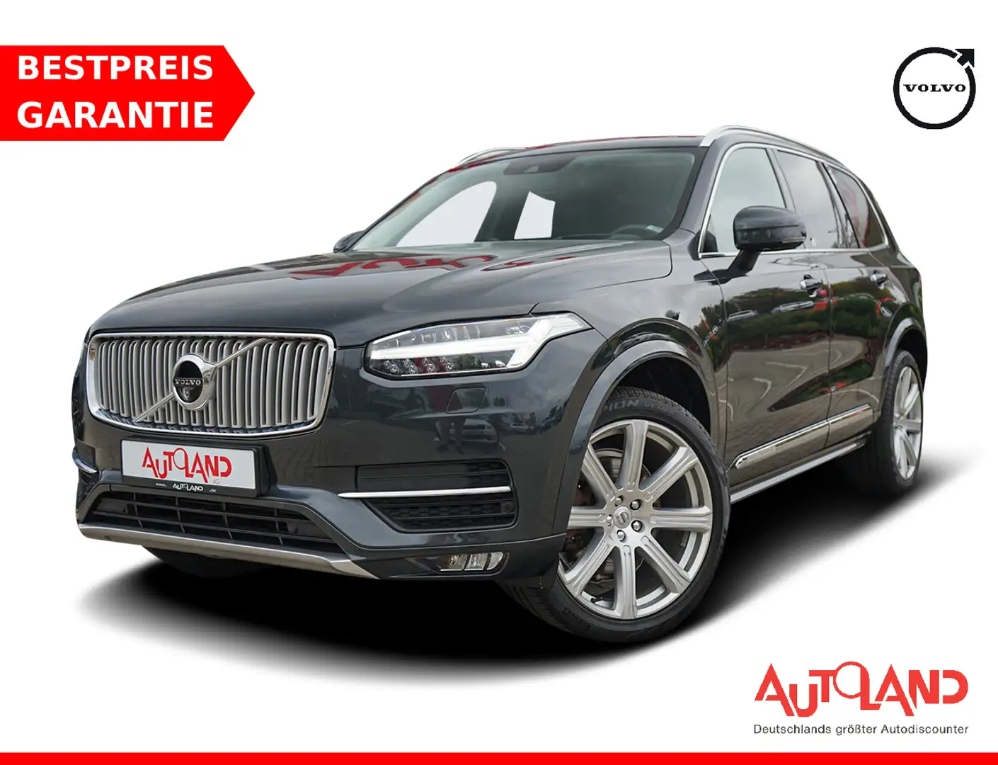 Volvo XC90 2.0 Inscription AWD Panorama 360° AHK Navi Grijs - 1