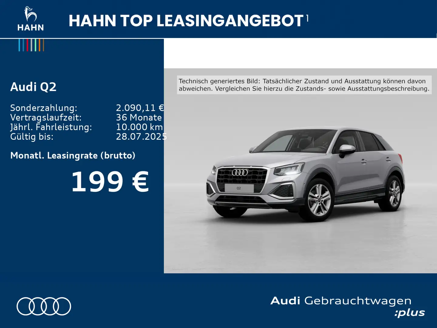 Audi Q2 35 TFSI advanced AHK Navi-Vor CAM LED Einpark Silber - 2