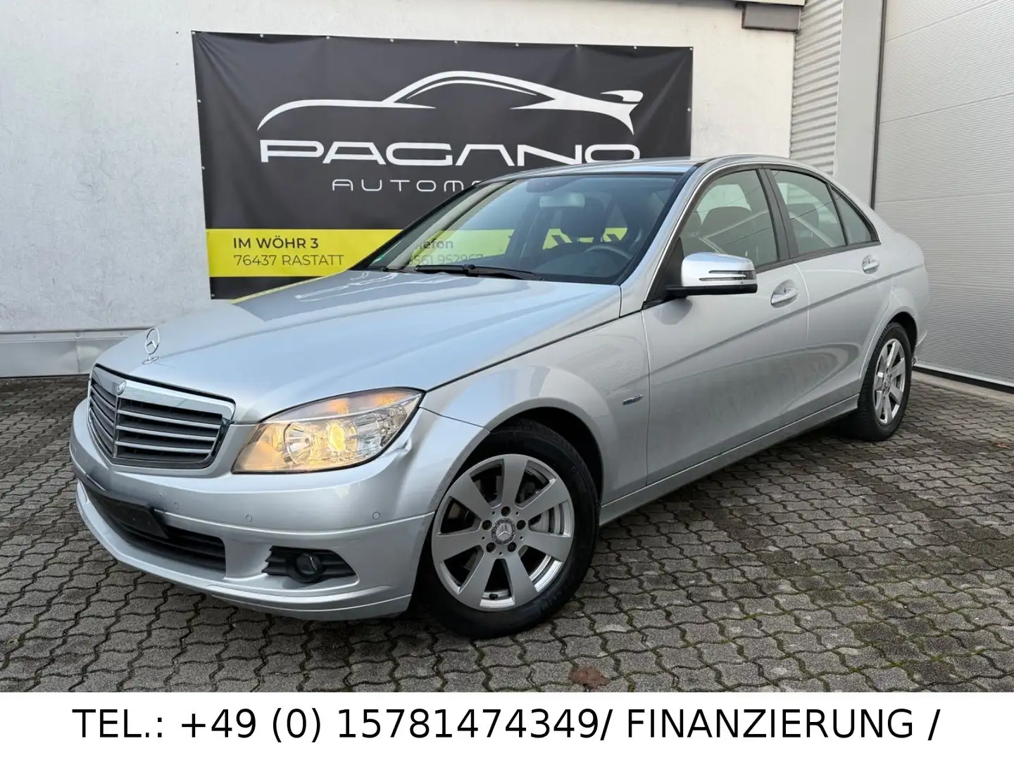 Mercedes-Benz C 180 C Limousine /KLIMA/NAVI/PDC/1HAND/ TÜV NEU Argent - 1
