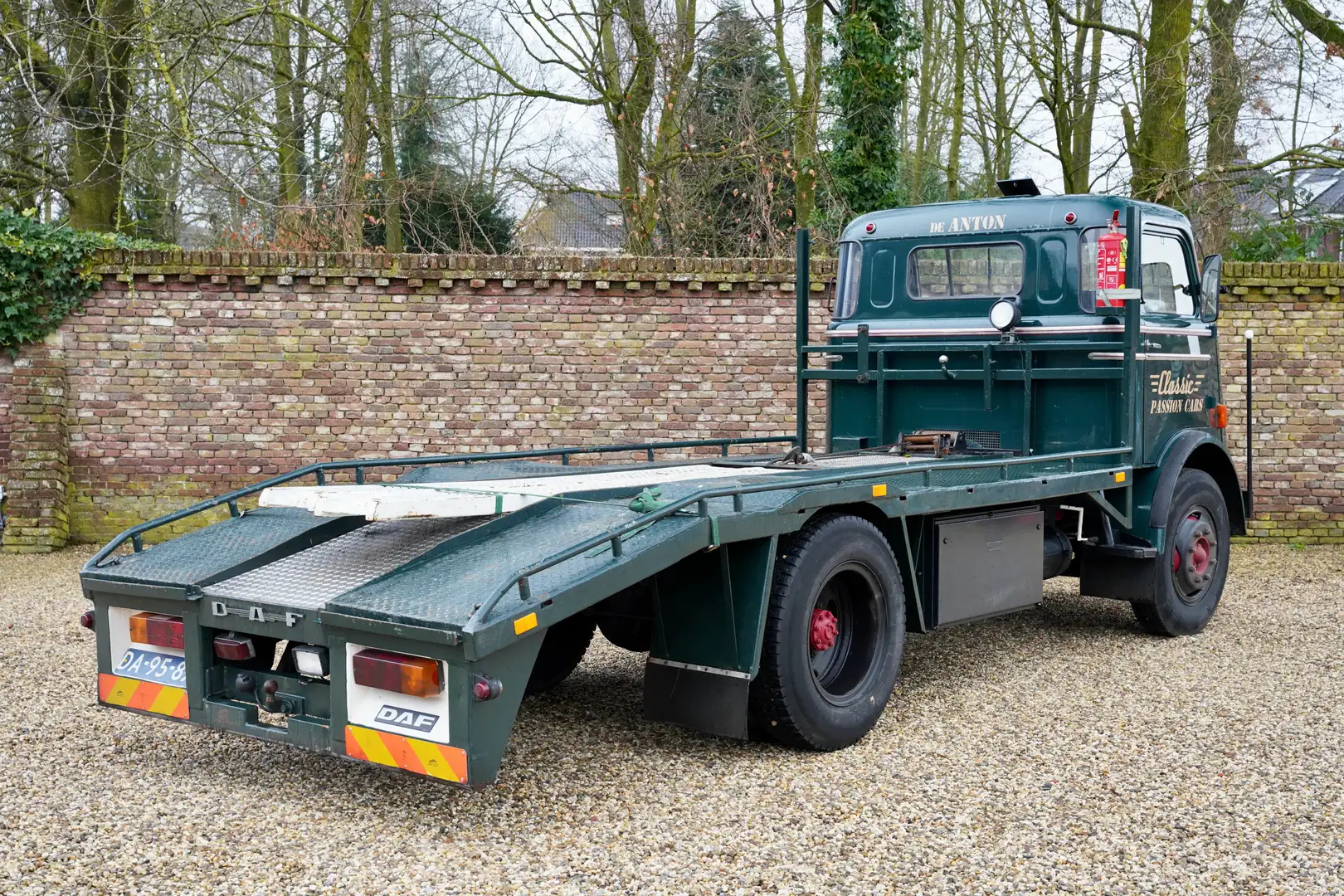 Oldtimer Daf A1100 Car Transporter Nicely restored in the past, Green - 2