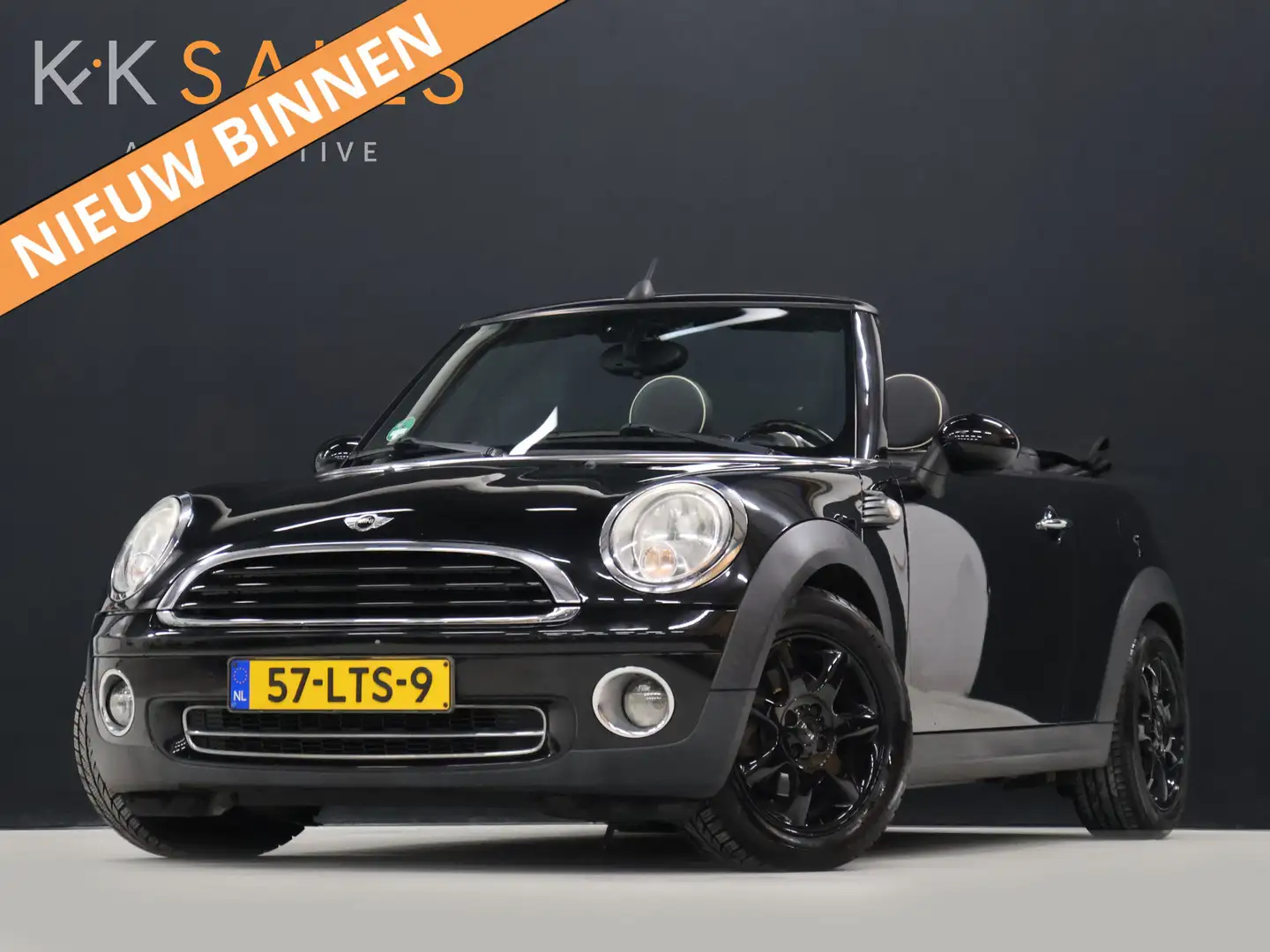 MINI Cooper Cabrio Mini 1.6 Chili [STOELVERWARMING, PARKEERSENSOR, BL Zwart - 1