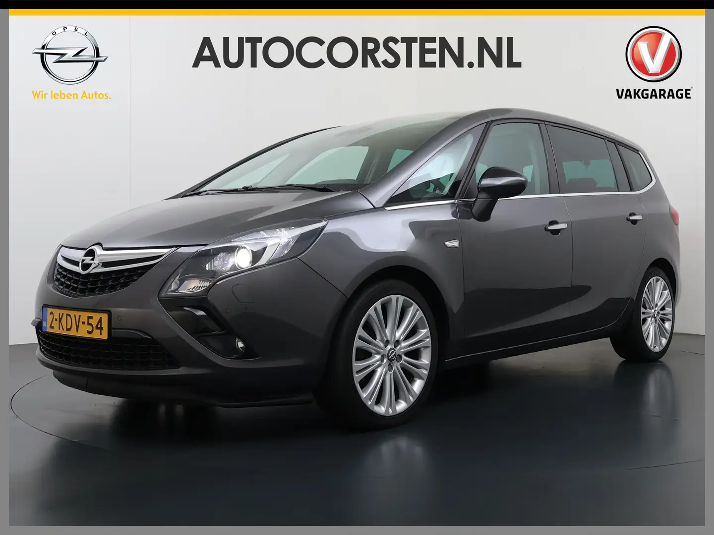 Opel Zafira Tourer T 141PK AUT-6 Pano-Ruit+Dak Leer Xenon 19"lm Trekh Gris - 1