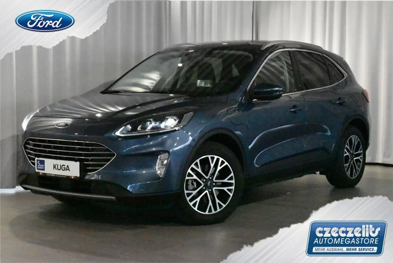 Ford Kuga Titanium Plug-In Hybrid Blau - 1