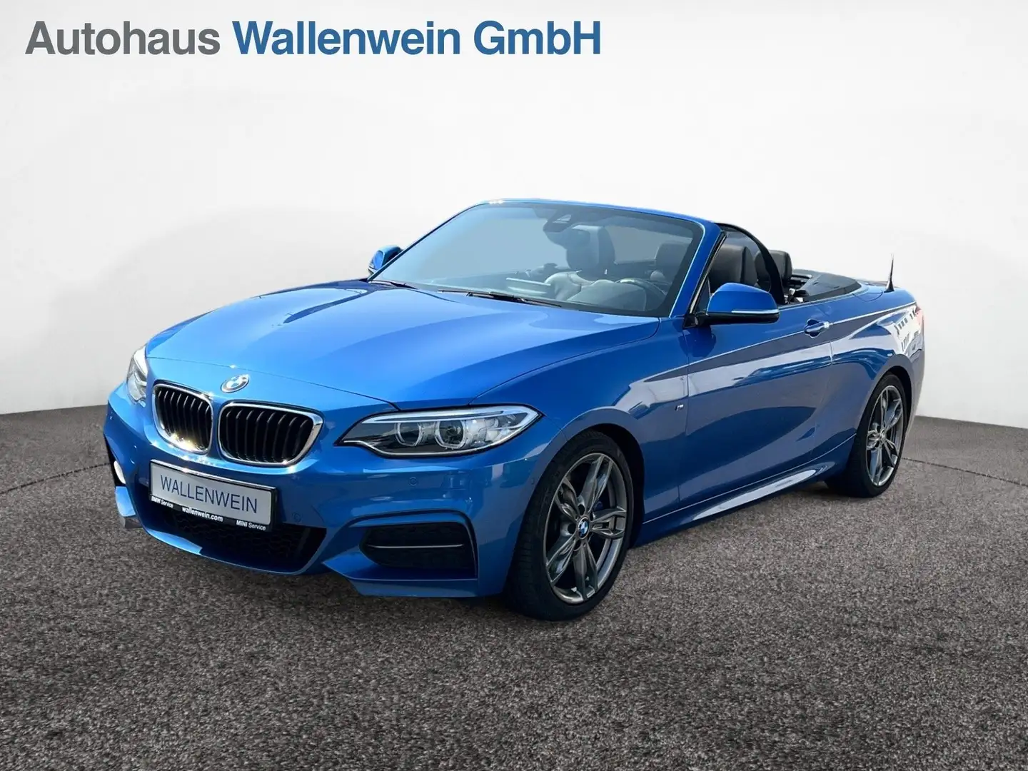 BMW 240 i M Cabrio Aut., RKF, NavProf, HiFi HK, DrivASS Bleu - 1