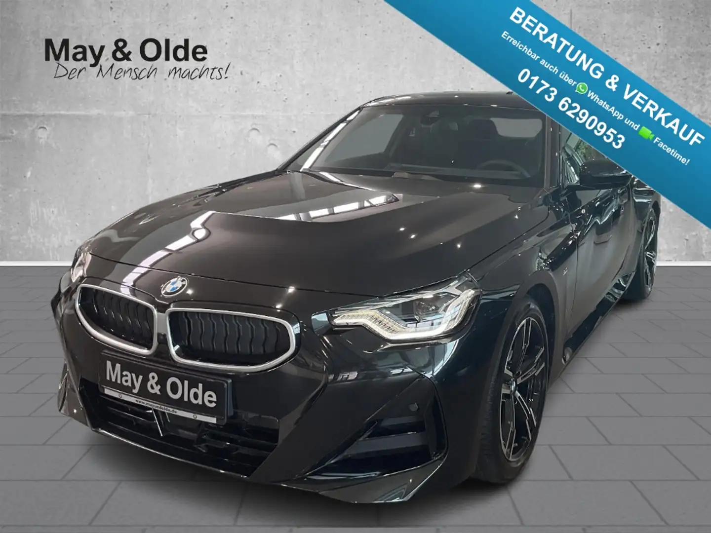 BMW 220 i Coupe M-Sportpaket AHK HIFI LED Komfortzugang Schwarz - 1