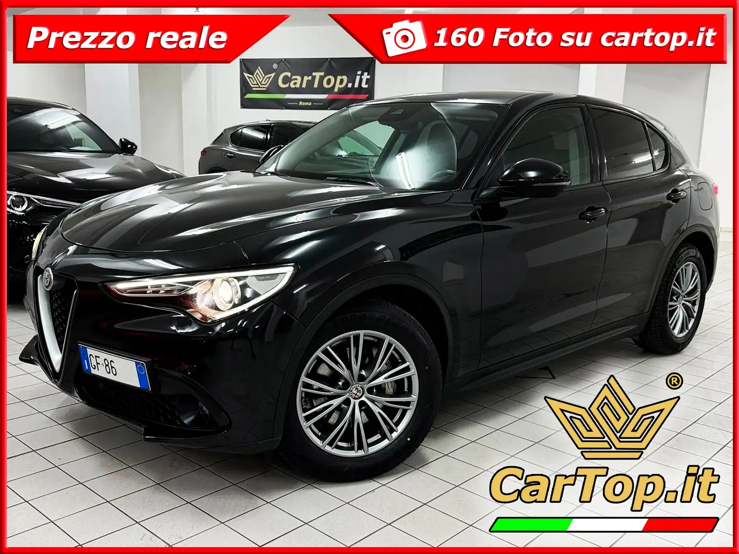 Alfa Romeo Stelvio 2.2 TD 160 CV BUSINESS RETROCAM. BLIND VETRI SCURI Noir - 1