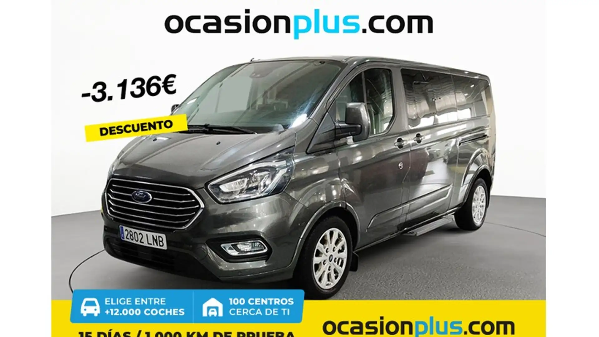 Ford Tourneo Custom 2.0 EcoBlue Titanium Aut. 130 Gris - 1