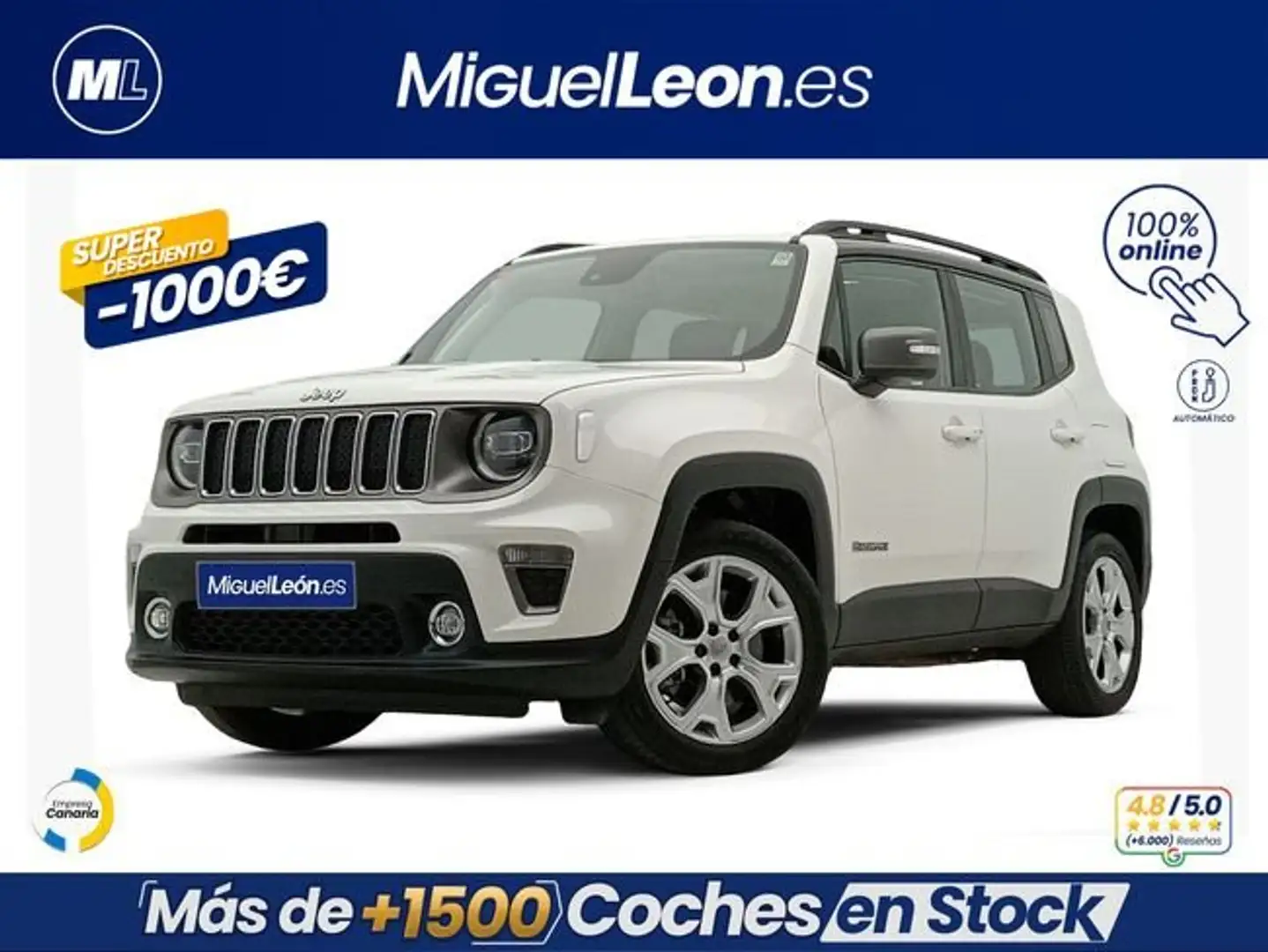 Jeep Renegade Limited 1.3 PHEV 140kW (190CV) AT AWD Blanco - 1