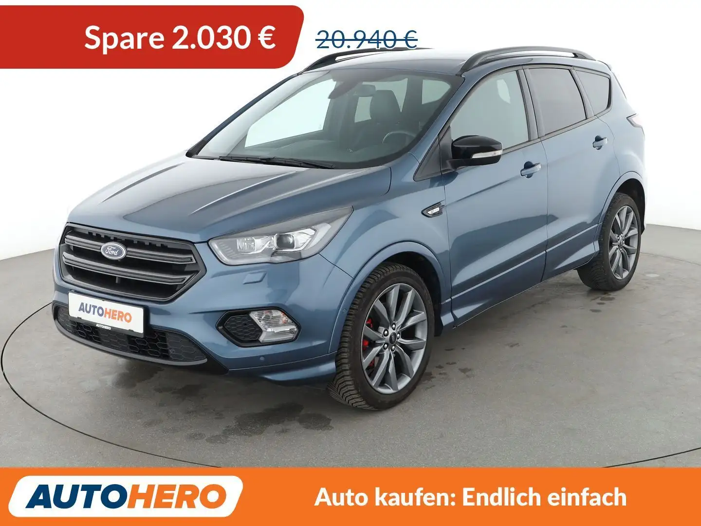 Ford Kuga 1.5 EcoBoost ST-Line Aut.*NAVI*XENON*CAM*PDC*SHZ* Blau - 1