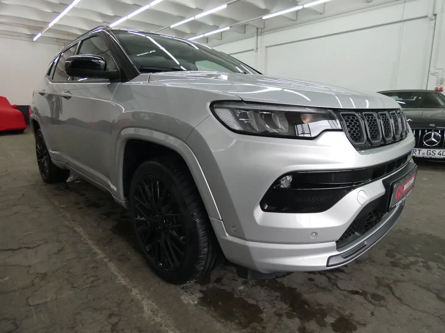 Jeep Compass S 4WD PHEV*LED*NAVI*ACC*PANO*360° CAM Argent - 1