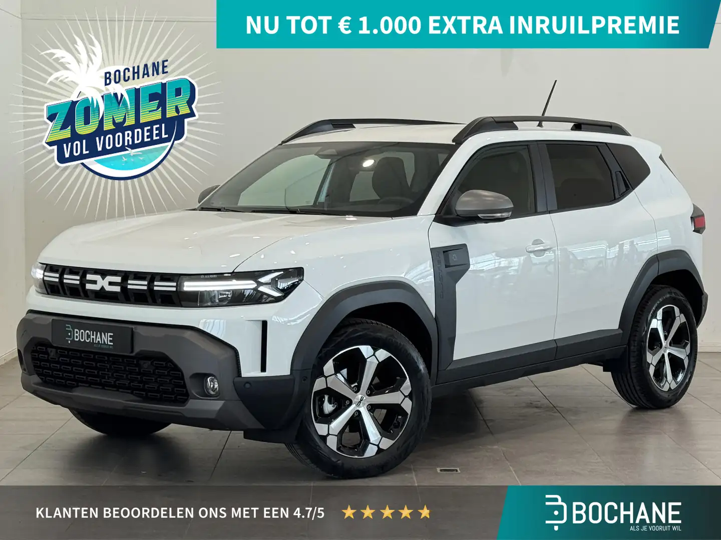 Dacia Duster 1.6 Hybrid 140 Journey | Navigatie | Stoel- en stu Wit - 1