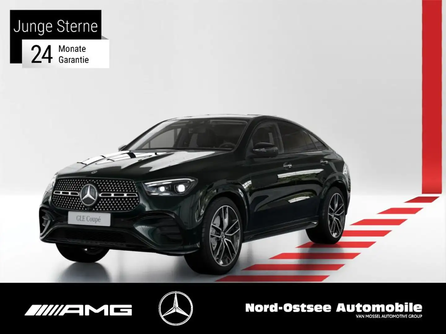 Mercedes-Benz GLE 450 d 4M AMG MULTIBEAM MEMORY 360°KA AHK SHZ Grün - 1