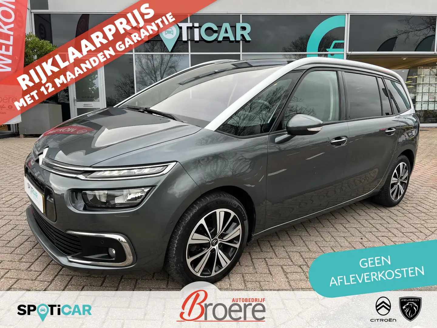 Citroen Grand C4 Picasso 1.2 Turbo 130 pk Feel M6 7-zits Gris - 1