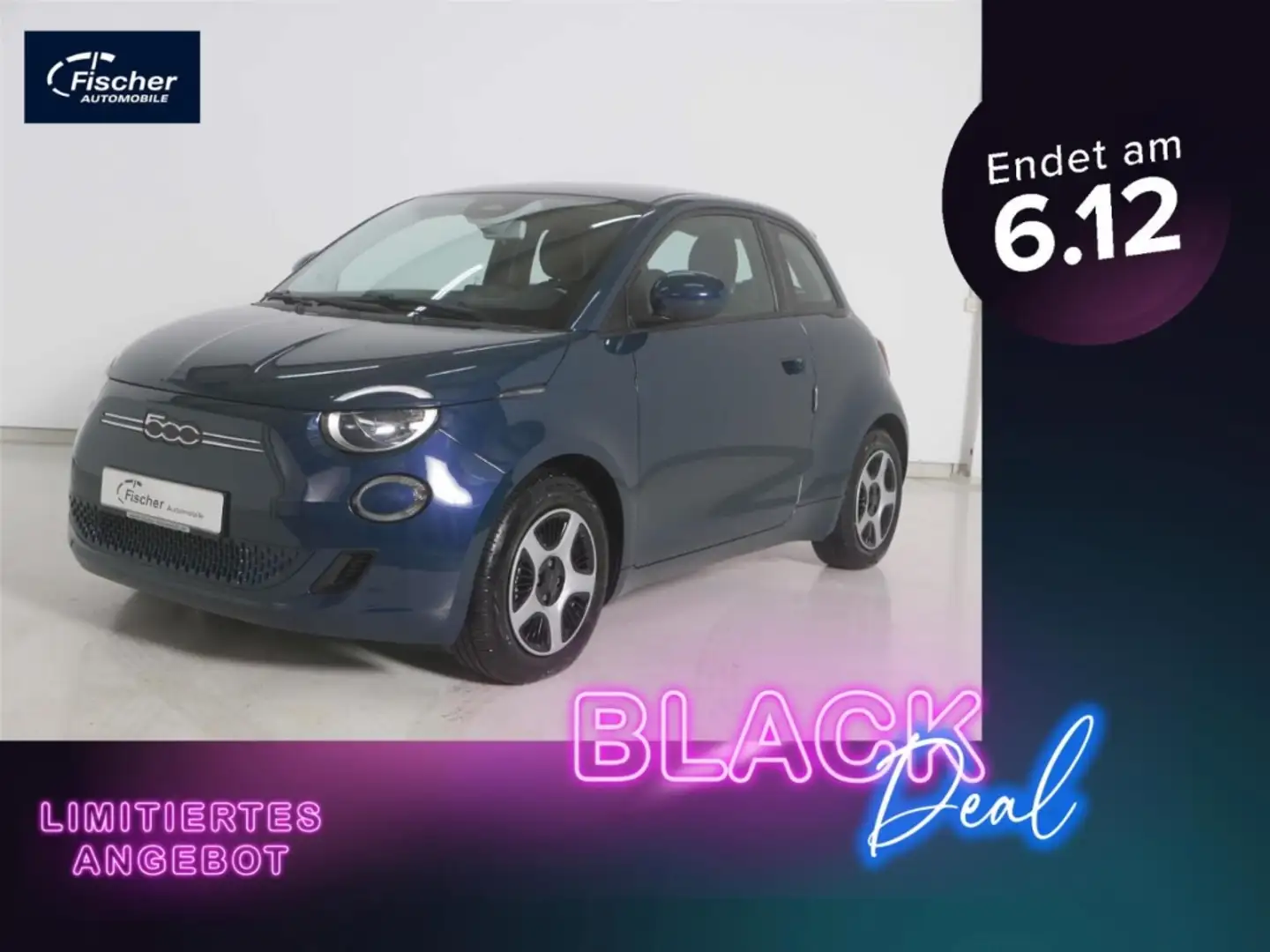 Fiat 500e Elektro Action 23,8 Kwh Keyless/DAB+/Link Grün - 1