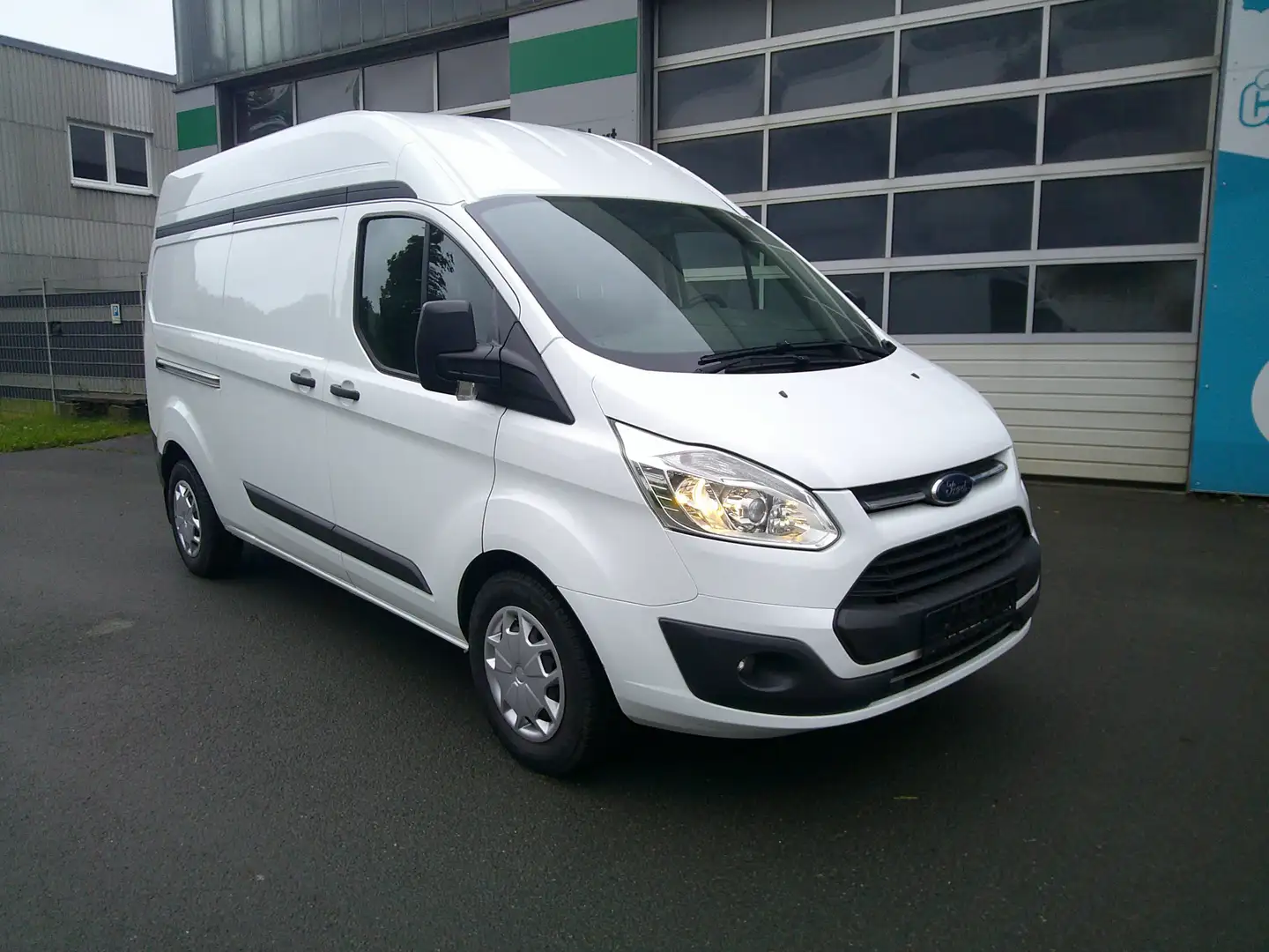 Ford Transit Custom L2H2 2x Schiebetür AHK Klima Blanco - 1