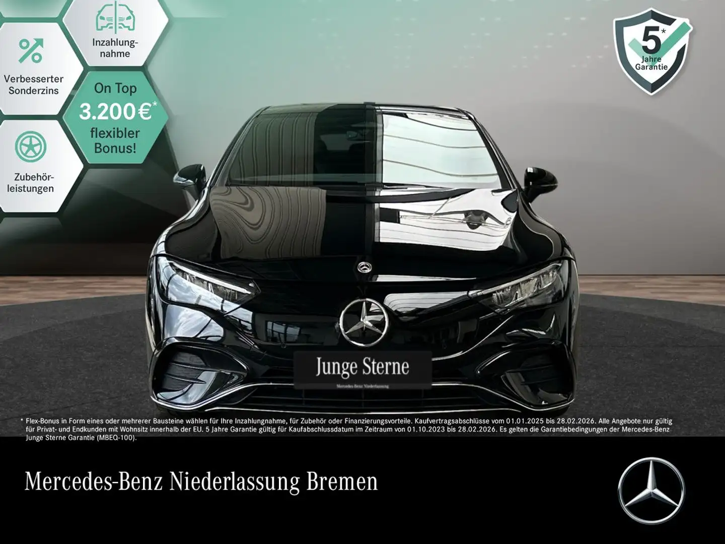 Mercedes-Benz EQE 350 4MATIC AMG Pano Distr. LED Kamera Memory Negru - 1