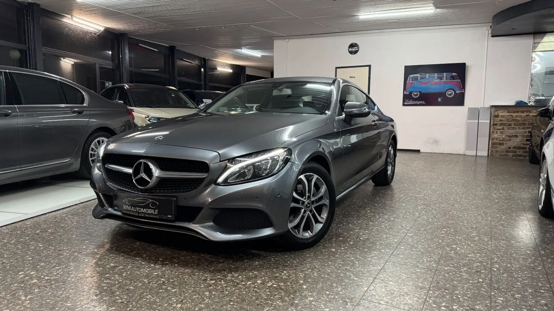 Mercedes-Benz C 180 Coupé*LED*Navi*T.Leder*Bi-Xenon* Gri - 2