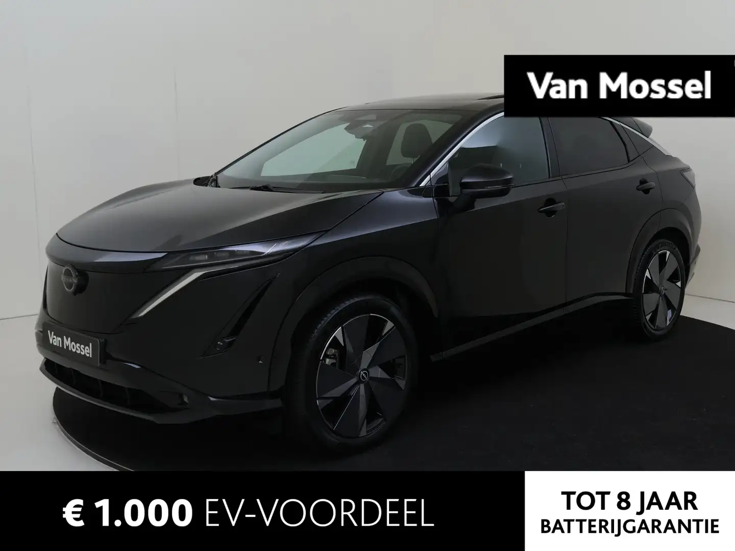 Nissan Ariya e-4ORCE 91 kWh - 305 PK Evolve AUTOMAAT | WLTP 498 Zwart - 1