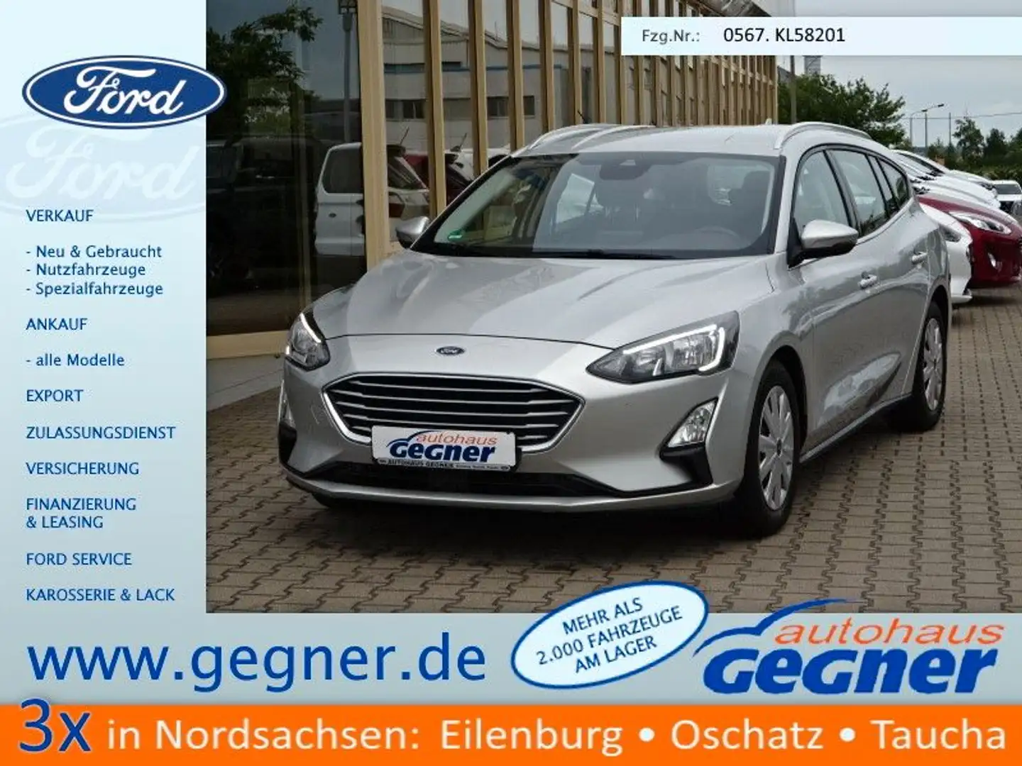Ford Focus Turnier 95PS Cool & Connect Klima Navi Silber - 1