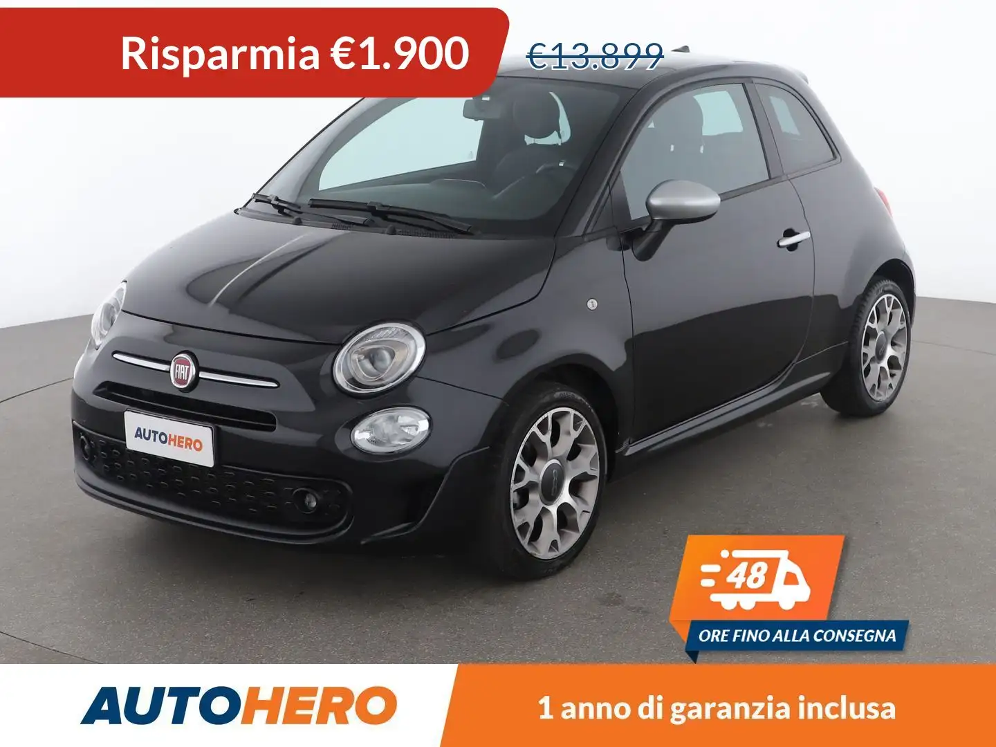 Fiat 500 1.0 Mild-Hybrid RockStar MHEV Black - 1