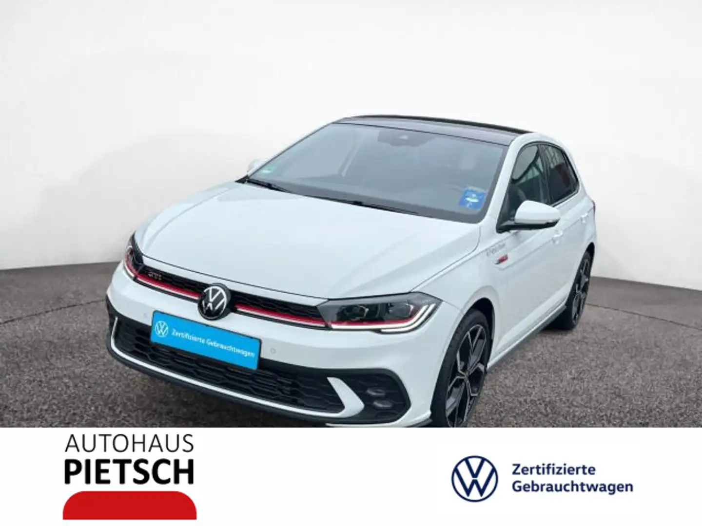 Volkswagen Polo GTI 2.0 TSI DSG Pano 18" Keyless Weiß - 1