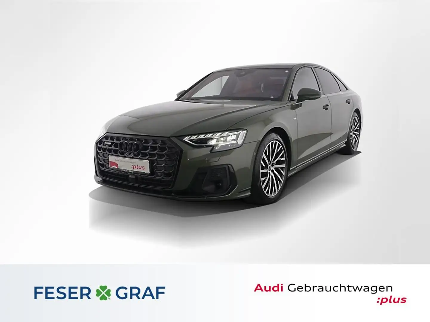 Audi A8 50 3.0 TDI quattro S-line Matrix/Head UP/PANO/B&O/ Grün - 1