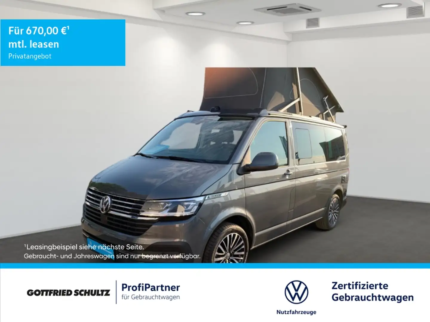 Volkswagen T6.1 California Ocean TDI DSG FWD Navi AHK Gris - 1