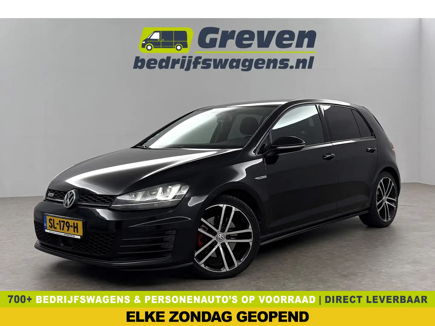 Volkswagen Golf GTD 2.0 TDI 184PK DSG Clima LED Cruise Parkeersensoren Zwart - 1