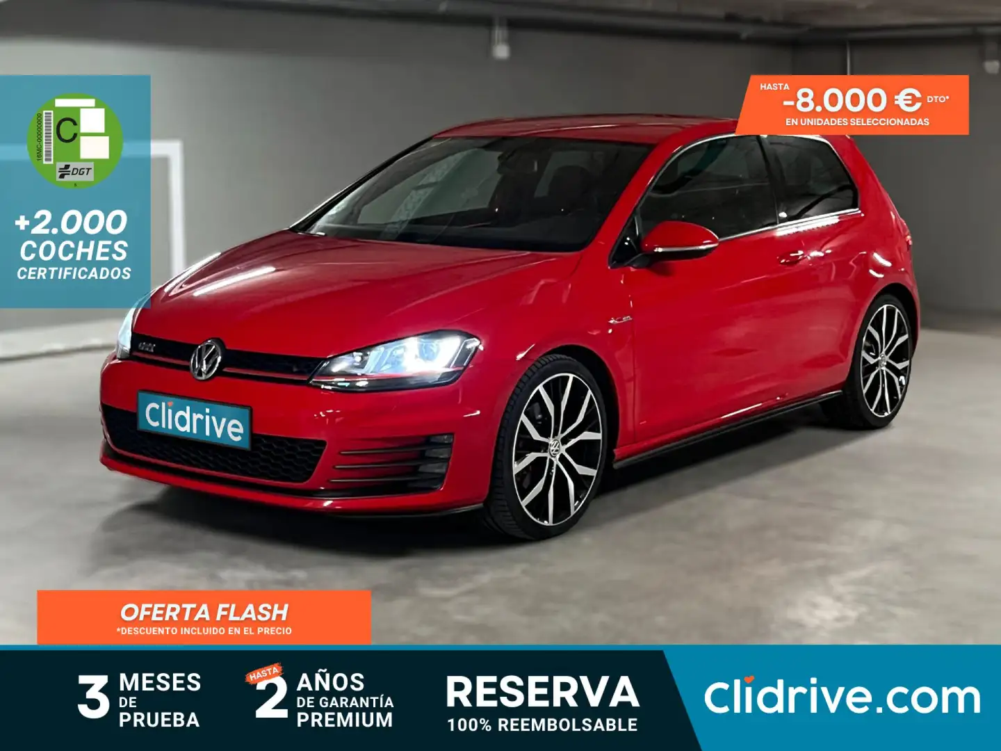 Volkswagen Golf 2.0 TSI 220cv GTI BMT Rojo - 1