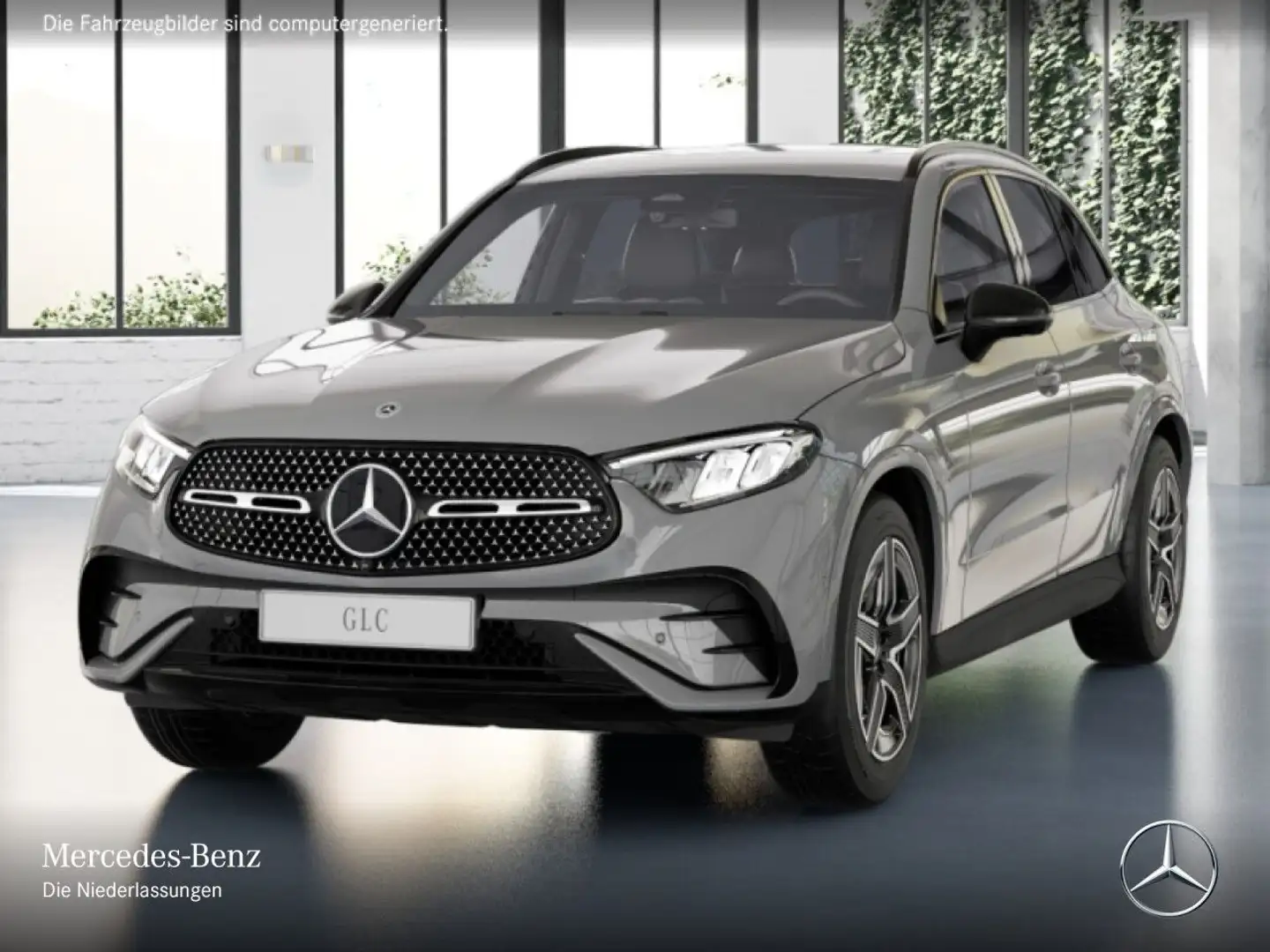 Mercedes-Benz GLC 220 d 4M AMG+NIGHT+360+AHK+LED+TOTW+KEYLESS+9G Grau - 2