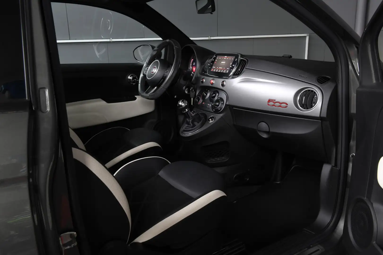 Fiat 500C S 1.2 Lounge Airco PDC Virtual Cabrio Gris - 2