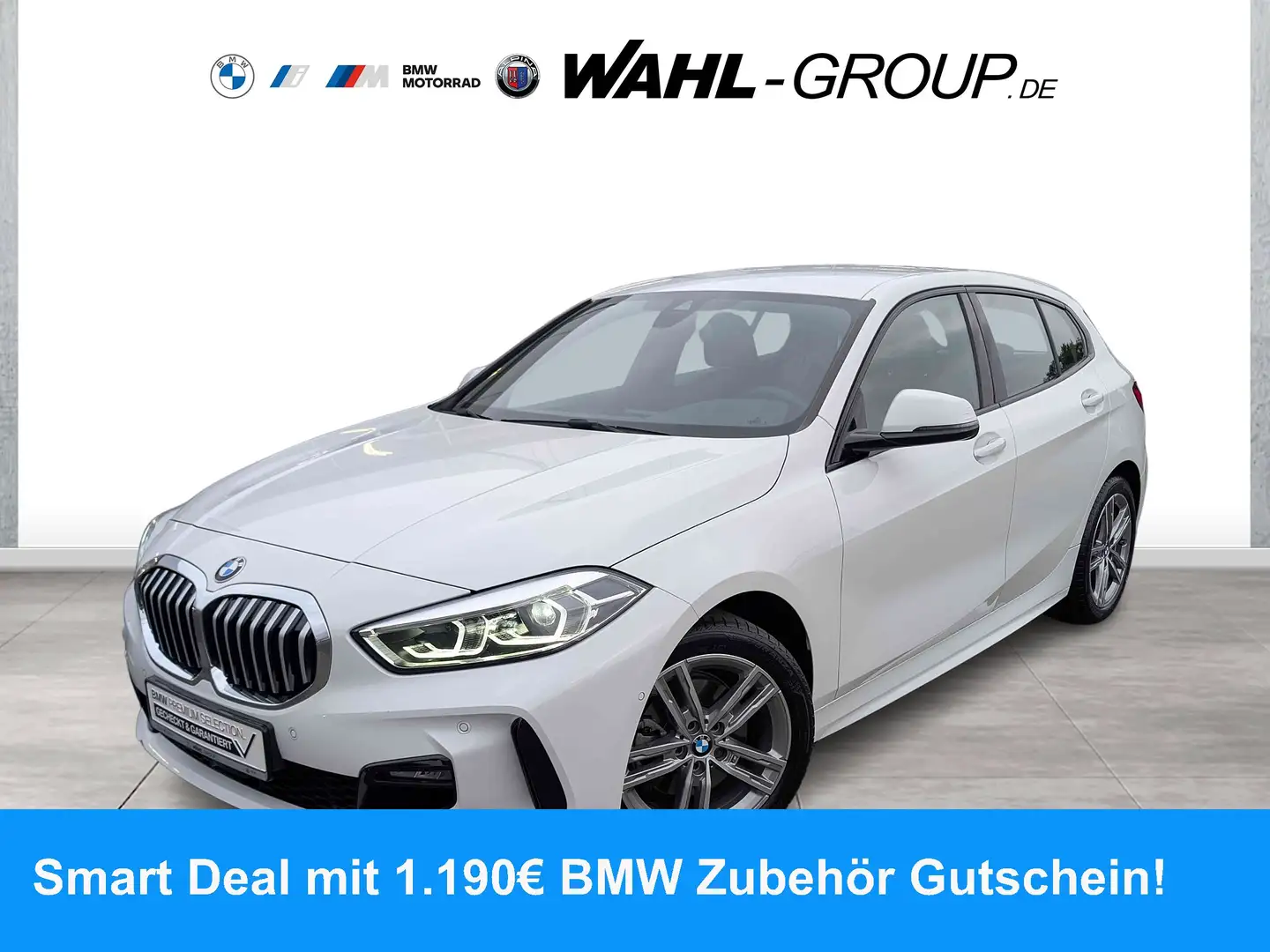 BMW 118 i M SPORT DKG LC PROF LED KOMFORTZG PARKASSIST GRA Blanc - 1