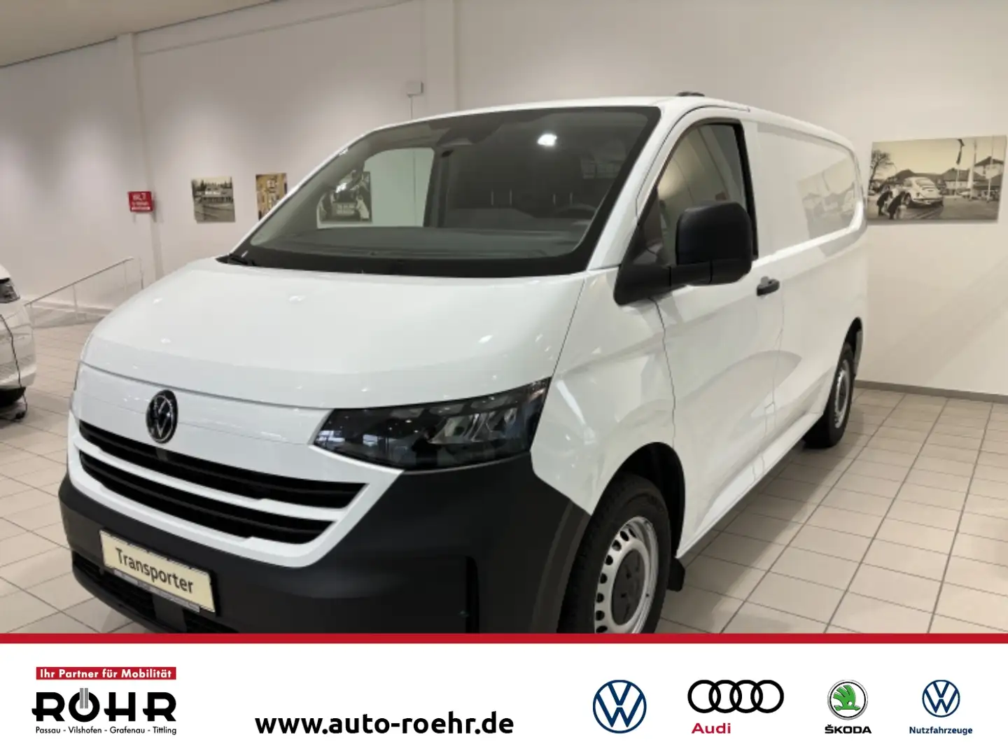 Volkswagen T7 Transporter Kasten (Garantie 02/2030.Kamera.AHK.Navi) 2.0 Auto Blanc - 1