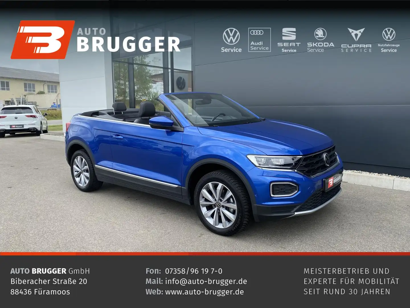 Volkswagen T-Roc 1,5 TSI Style Navi ACC LED Kamera Blau - 1
