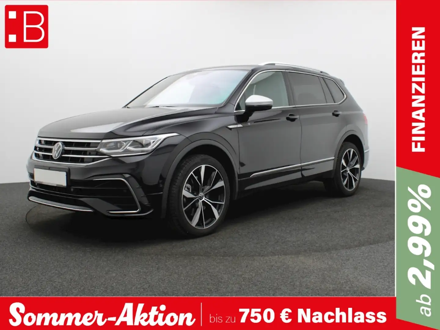 Volkswagen Tiguan Allspace 2.0 TSI DSG 4Mo. R-Line AHK 7-S. VIENNA PANO KAMER Schwarz - 1