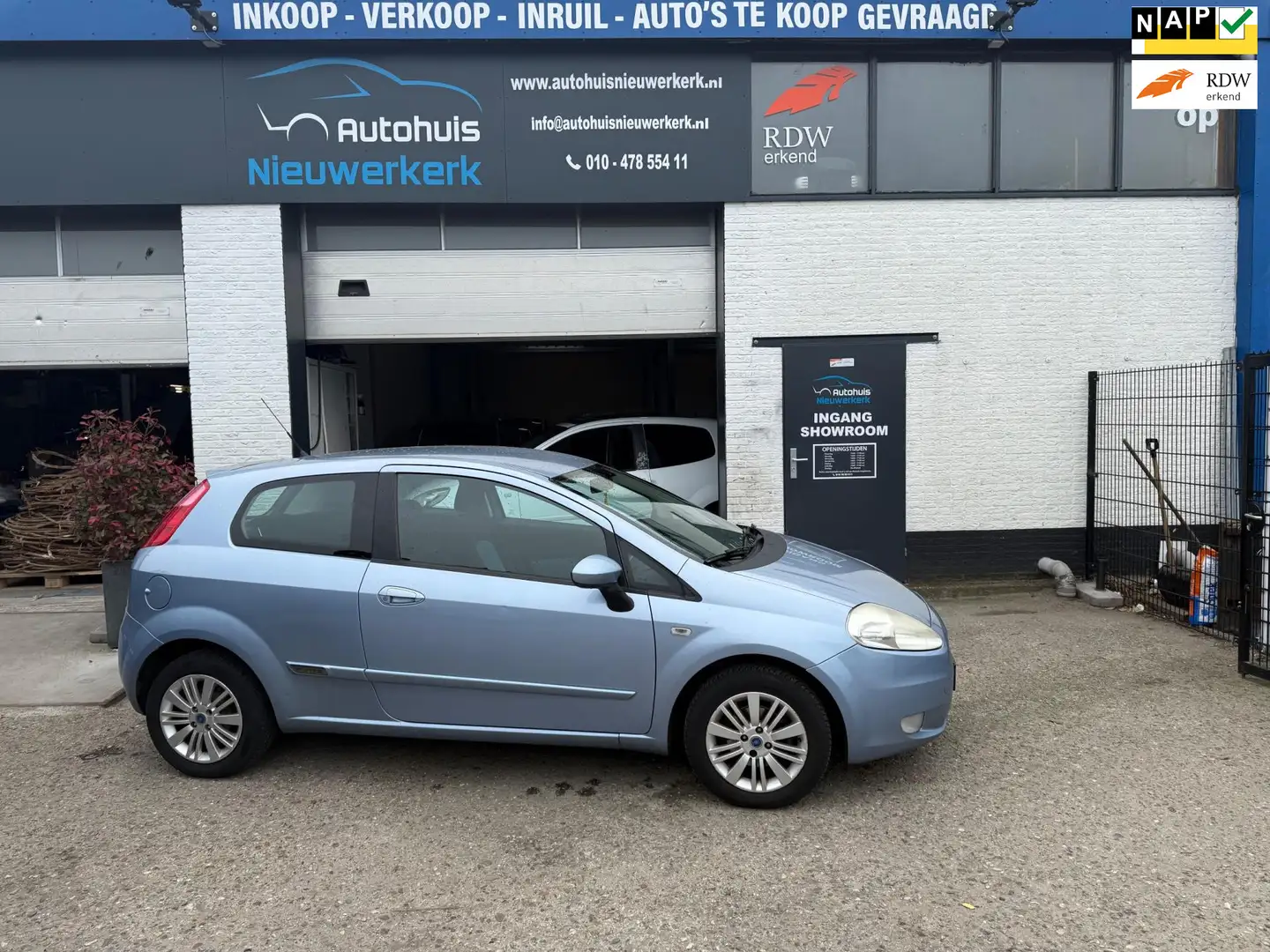 Fiat Grande Punto 1.4 Edizione Blue & Me- Met Onderhoudshistorie, Cl Blauw - 1