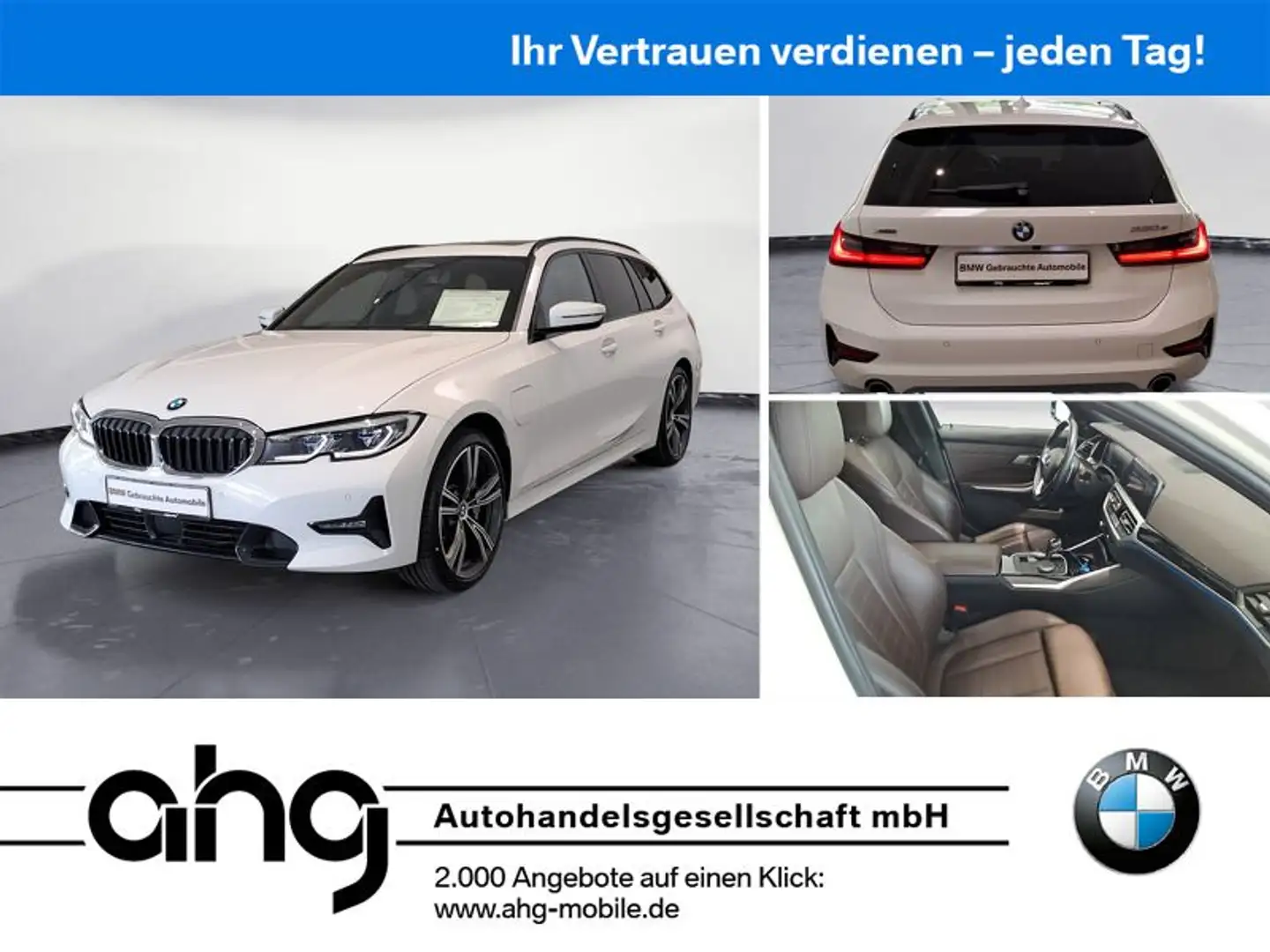 BMW 330 e xDrive Touring Sport Line Automatic AHK Rüc Weiß - 1