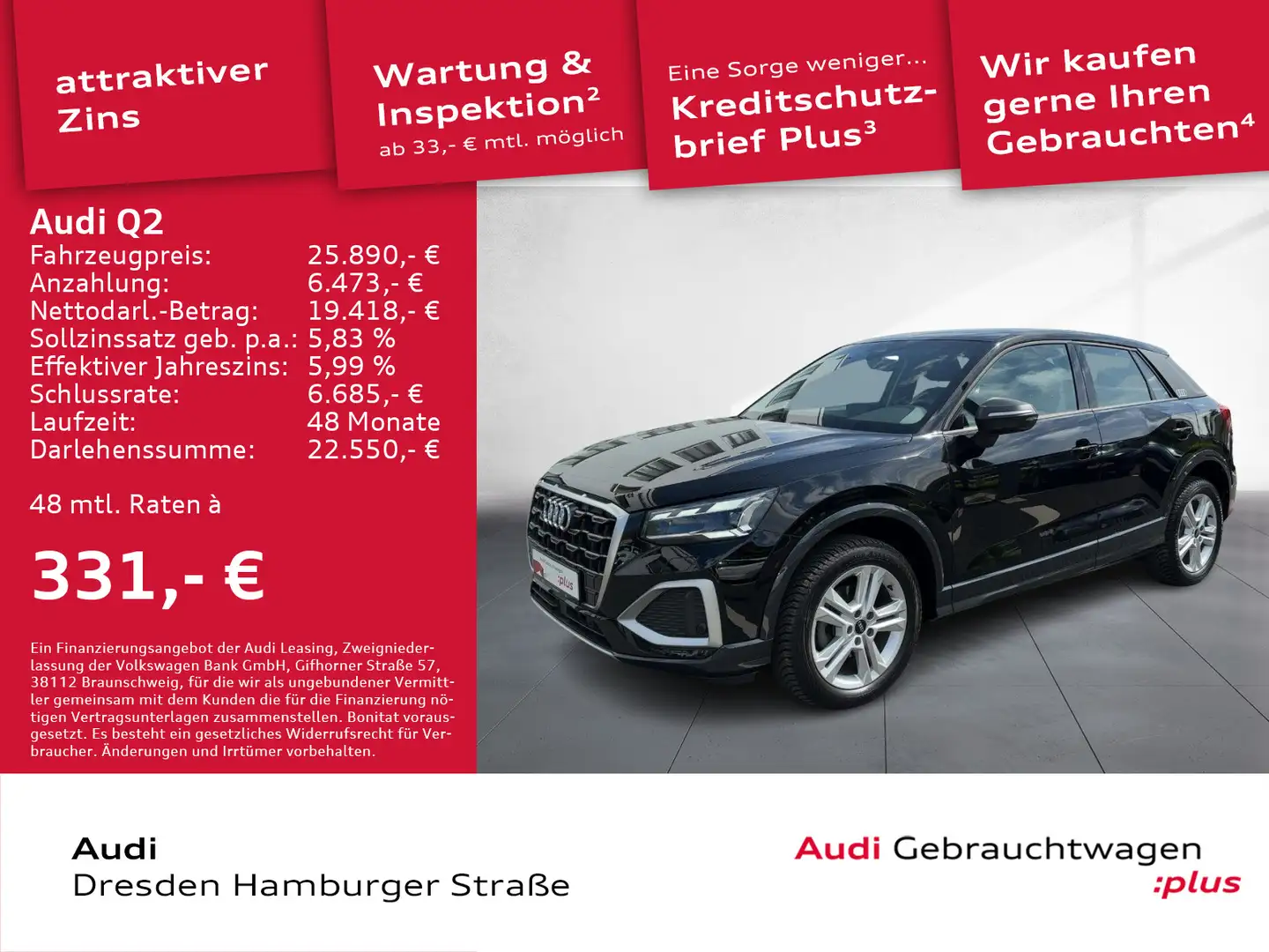 Audi Q2 35 TFSI Advanced Matrix Navi Rückfahrkamera Zwart - 1