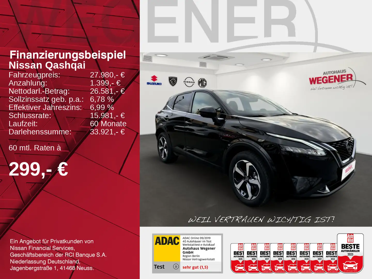 Nissan Qashqai QASHQAI N-CONNECTA+AUTOMATIK+WINTERPAKET+CARPLAY Schwarz - 2