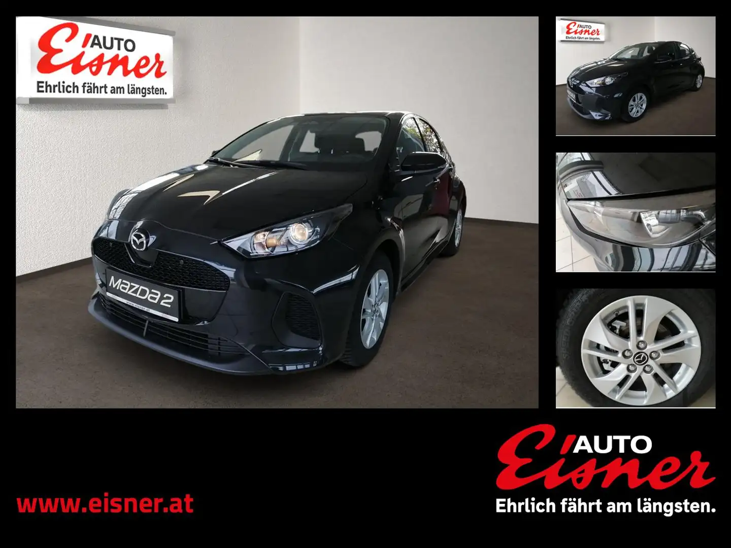 Mazda 2 HYBRID EXCLUSIVE-LINE BIG DEAL Schwarz - 1