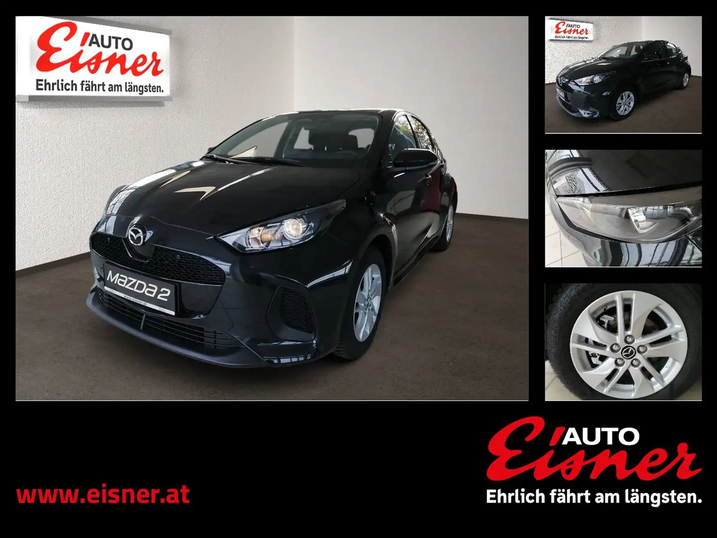 Mazda 2 HYBRID EXCLUSIVE-LINE BIG DEAL Schwarz - 1