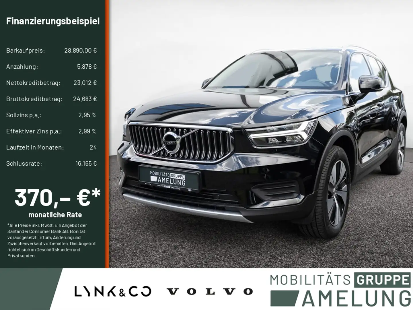 Volvo XC40 T4 Inscription Expression Recharge LED Schwarz - 1